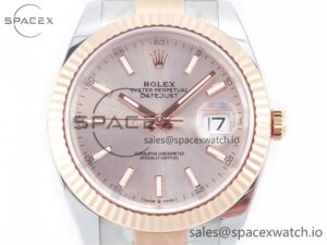 DateJust 41 126331 Clean Best Edition RG Dial Stick Markers on Oyster Bracelet VR3235 - Image 2