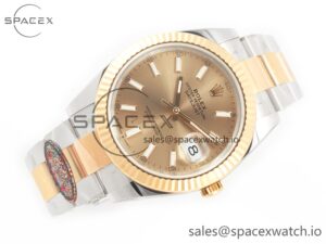 DateJust 41 126333 Clean Best Edition YG Dial Stick Markers on Oyster Bracelet VR3235 - Image 7
