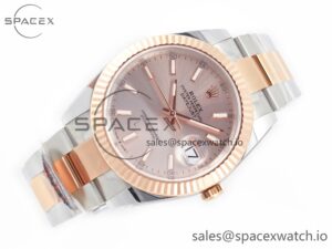 DateJust 41 126331 Clean Best Edition RG Dial Stick Markers on Oyster Bracelet VR3235 - Image 7