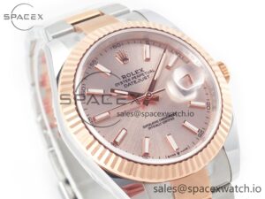 DateJust 41 126331 Clean Best Edition RG Dial Stick Markers on Oyster Bracelet VR3235 - Image 3