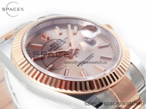 DateJust 41 126331 Clean Best Edition RG Dial Stick Markers on Oyster Bracelet VR3235 - Image 6