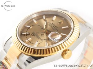 DateJust 41 126333 Clean Best Edition YG Dial Stick Markers on Oyster Bracelet VR3235 - Image 5