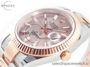 DateJust 41 126331 Clean Best Edition RG Dial Stick Markers on Oyster Bracelet VR3235 - Image 5
