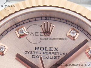 DateJust 41 126331 Clean 904L SS/RG 1:1 Best Edition Rose Gold Diamond Dial on SS/RG Jubilee Bracelet VR3235 - Image 9