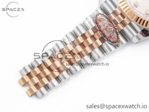 DateJust 41 126331 Clean 904L SS/RG 1:1 Best Edition Rose Gold Diamond Dial on SS/RG Jubilee Bracelet VR3235 - Image 23
