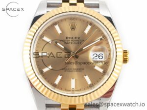 DateJust 41 126333 Clean Best Edition YG Gold Dial Stick Markers on Jubilee Bracelet VR3235 - Image 2