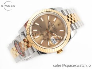 DateJust 41 126333 Clean Best Edition YG Gold Dial Stick Markers on Jubilee Bracelet VR3235 - Image 7