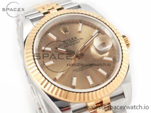 DateJust 41 126333 Clean Best Edition YG Gold Dial Stick Markers on Jubilee Bracelet VR3235 - Image 3