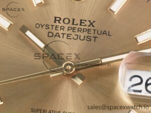 DateJust 41 126333 Clean Best Edition YG Gold Dial Stick Markers on Jubilee Bracelet VR3235 - Image 10