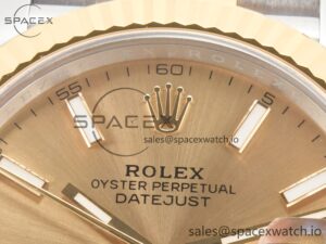 DateJust 41 126333 Clean Best Edition YG Gold Dial Stick Markers on Jubilee Bracelet VR3235 - Image 9