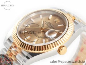 DateJust 41 126333 Clean Best Edition YG Gold Dial Stick Markers on Jubilee Bracelet VR3235 - Image 5