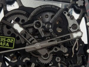RM035 Carbon SONIC Best Edition Skeleton Dial on Black Rubber Strap Clone RMUL2 V2 - Image 12