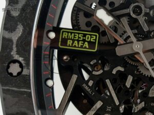 RM035 Carbon SONIC Best Edition Skeleton Dial on Black Rubber Strap Clone RMUL2 V2 - Image 10