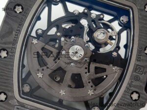 RM035 Carbon SONIC Best Edition Skeleton Dial on White Rubber Strap Clone RMUL2 V2 - Image 17