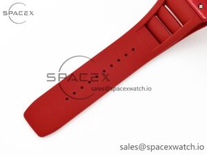 RM035 Carbon SONIC Best Edition Skeleton Dial on Red Rubber Strap Clone RMUL2 V2 - Image 20