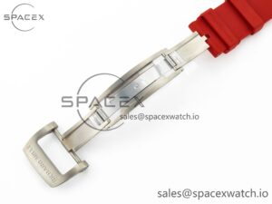 RM035 Carbon SONIC Best Edition Skeleton Dial on Red Rubber Strap Clone RMUL2 V2 - Image 25
