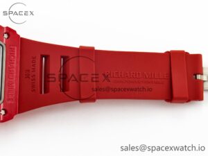 RM035 Carbon SONIC Best Edition Skeleton Dial on Red Rubber Strap Clone RMUL2 V2 - Image 23