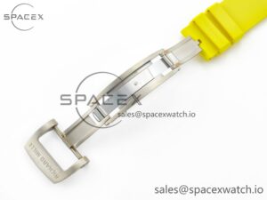 RM035 Red Carbon SONIC Best Edition Skeleton Dial on Yellow Rubber Strap Clone RMUL2 V2 - Image 24