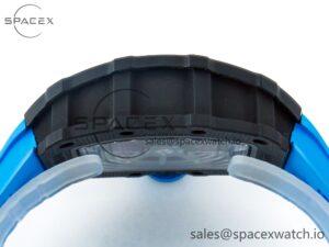 RM035 Carbon SONIC Best Edition Skeleton Dial on Blue Rubber Strap Clone RMUL2 V2 - Image 14