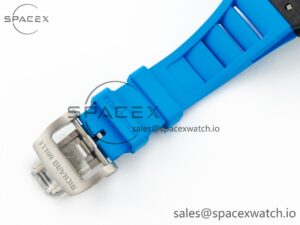 RM035 Carbon SONIC Best Edition Skeleton Dial on Blue Rubber Strap Clone RMUL2 V2 - Image 22