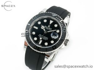 Yacht-Master 226658 Weight PG/Tungsten Gold ARF 1:1 Best Edition Black Ceramic Bezel on Oysterflex Rubber Strap VS3235 - Image 4