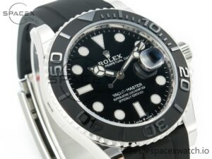 Yacht-Master 226658 Weight PG/Tungsten Gold ARF 1:1 Best Edition Black Ceramic Bezel on Oysterflex Rubber Strap VS3235 - Image 3