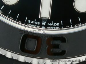 Yacht-Master 226658 Weight PG/Tungsten Gold ARF 1:1 Best Edition Black Ceramic Bezel on Oysterflex Rubber Strap VS3235 - Image 12