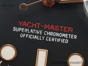 Yacht-Master 126655 Gain Weight RG/Tungsten Gold ARF 1:1 Best Edition Black Ceramic Bezel on Oysterflex Rubber Strap VR3235 - Image 11