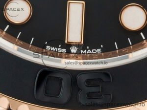 Yacht-Master 126655 Gain Weight RG/Tungsten Gold ARF 1:1 Best Edition Black Ceramic Bezel on Oysterflex Rubber Strap VR3235 - Image 12