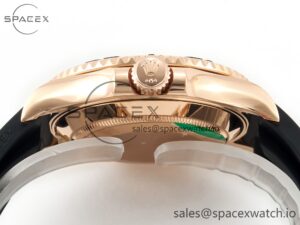 Yacht-Master 126655 Gain Weight RG/Tungsten Gold ARF 1:1 Best Edition Black Ceramic Bezel on Oysterflex Rubber Strap VR3235 - Image 14