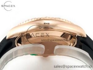 Yacht-Master 126655 Gain Weight RG/Tungsten Gold ARF 1:1 Best Edition Black Ceramic Bezel on Oysterflex Rubber Strap VR3235 - Image 13