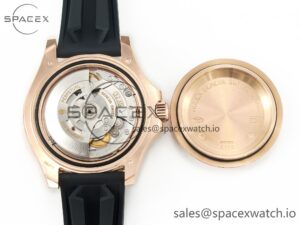 Yacht-Master 126655 Gain Weight RG/Tungsten Gold ARF 1:1 Best Edition Black Ceramic Bezel on Oysterflex Rubber Strap VR3235 - Image 17