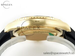 Yacht-Master 226659 Gain Weight YG/Tungsten Gold ARF 1:1 Best Edition Black Ceramic Bezel on Oysterflex Rubber Strap VS3235 - Image 13