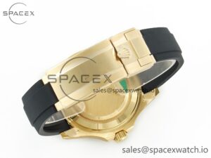 Yacht-Master 226659 Gain Weight YG/Tungsten Gold ARF 1:1 Best Edition Black Ceramic Bezel on Oysterflex Rubber Strap VS3235 - Image 15