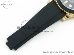 Yacht-Master 226659 Gain Weight YG/Tungsten Gold ARF 1:1 Best Edition Black Ceramic Bezel on Oysterflex Rubber Strap VS3235 - Image 25