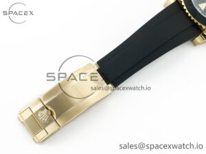 Yacht-Master 226659 Gain Weight YG/Tungsten Gold ARF 1:1 Best Edition Black Ceramic Bezel on Oysterflex Rubber Strap VS3235 - Image 26