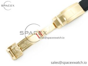 Yacht-Master 226659 Gain Weight YG/Tungsten Gold ARF 1:1 Best Edition Black Ceramic Bezel on Oysterflex Rubber Strap VS3235 - Image 30