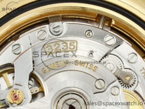 Yacht-Master 226659 Gain Weight YG/Tungsten Gold ARF 1:1 Best Edition Black Ceramic Bezel on Oysterflex Rubber Strap VS3235 - Image 20