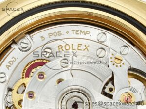 Yacht-Master 226659 Gain Weight YG/Tungsten Gold ARF 1:1 Best Edition Black Ceramic Bezel on Oysterflex Rubber Strap VS3235 - Image 22