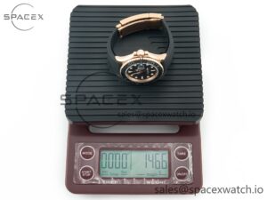 Yacht-Master 126655 Gain Weight RG/Tungsten Gold ARF 1:1 Best Edition Black Ceramic Bezel on Oysterflex Rubber Strap VR3235 - Image 35
