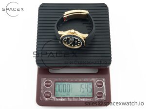 Yacht-Master 226659 Gain Weight YG/Tungsten Gold ARF 1:1 Best Edition Black Ceramic Bezel on Oysterflex Rubber Strap VS3235 - Image 35