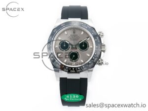 Daytona 116519 APS 1:1 Best Edition 904L SS Case Grey Dial on Oysterflex Strap SH4130 (Gain Weight)