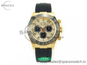 Daytona 116518 APS 1:1 Best Edition 904L SS Case YG Dial on Oysterflex Strap SH4130 (Gain Weight)