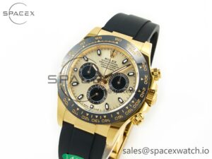 Daytona 116518 APS 1:1 Best Edition 904L SS Case YG Dial on Oysterflex Strap SH4130 (Gain Weight) - Image 4