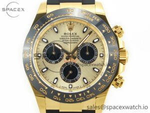 Daytona 116518 APS 1:1 Best Edition 904L SS Case YG Dial on Oysterflex Strap SH4130 (Gain Weight) - Image 2