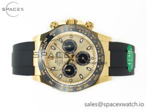 Daytona 116518 APS 1:1 Best Edition 904L SS Case YG Dial on Oysterflex Strap SH4130 (Gain Weight) - Image 8