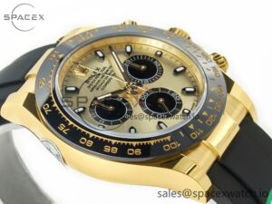 Daytona 116518 APS 1:1 Best Edition 904L SS Case YG Dial on Oysterflex Strap SH4130 (Gain Weight) - Image 6