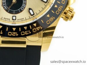 Daytona 116518 APS 1:1 Best Edition 904L SS Case YG Dial on Oysterflex Strap SH4130 (Gain Weight) - Image 13