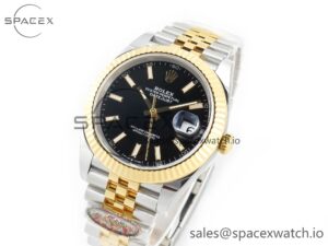 DateJust 41mm 126333 Clean Best Edition Black Stick Dial on Jubilee Bracelet VR3235 - Image 4