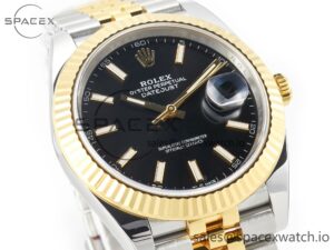 DateJust 41mm 126333 Clean Best Edition Black Stick Dial on Jubilee Bracelet VR3235 - Image 3
